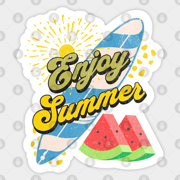 Enjoy Summer Sticker by MotysDesigns